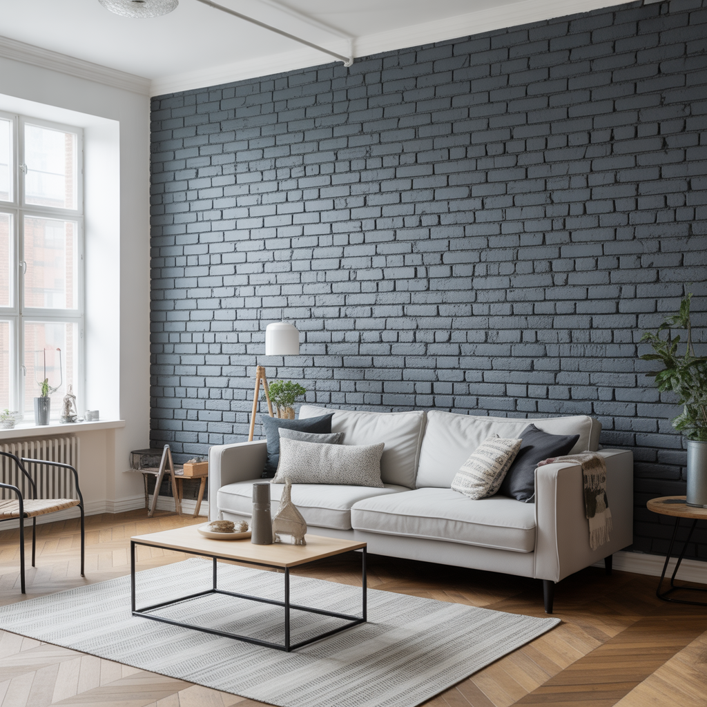 12.Sa malar du en tegelvagg for att forstarka den industriella kanslan