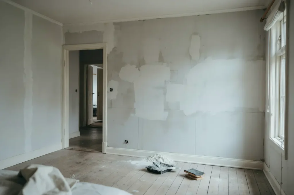 slipat spacklat och klart s f rbereder du v ggarna f r ett snyggt m lningsresultat